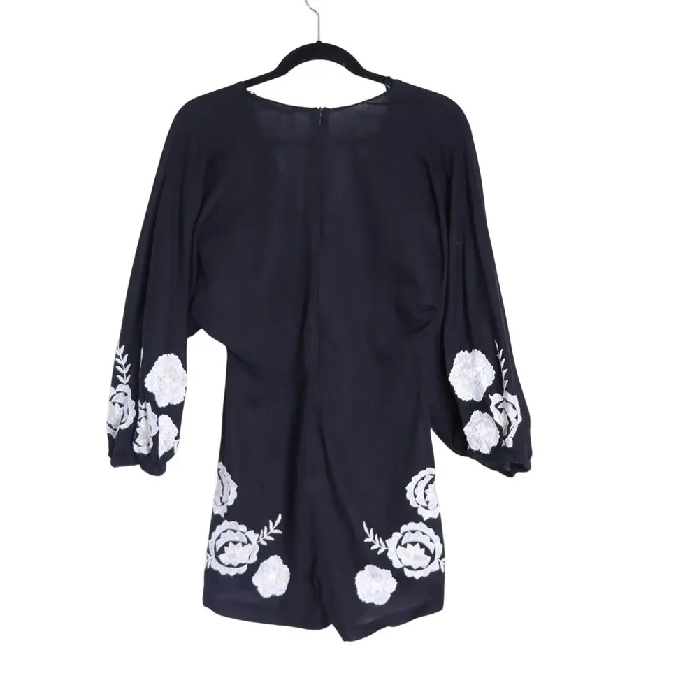 Zara embroidered linen